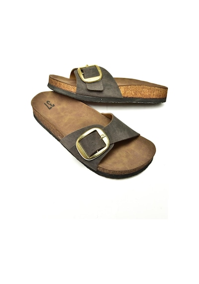 Fox Shoes P777507202 Kahverengi Süet Kadın Terlik Kahverengi-süet Kahverengi