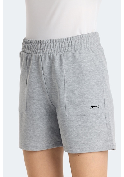 Slazenger Roko I Kadın Cepli Gri Şort Gri