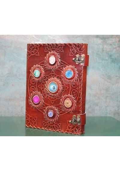Taşlı Deri Defter Model 12