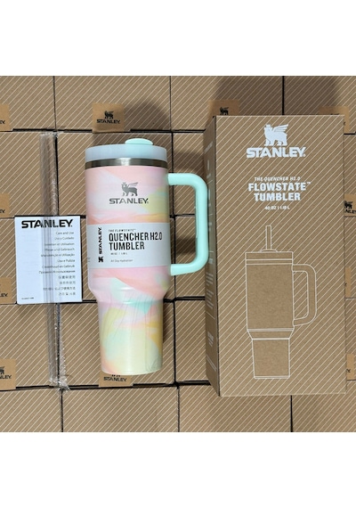 Stanley Quencher H2.0 Tumbler Termos Pipetli Bardak 1.18 Lt Pembe - Turkuaz