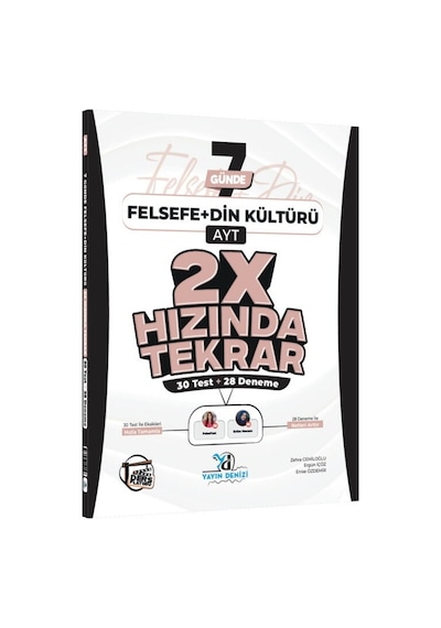 Yayın Denizi Ayt Felsefe Ve Din Kültürü Ders Platosu 7 Günde 2x Hızında Tekrar Deneme