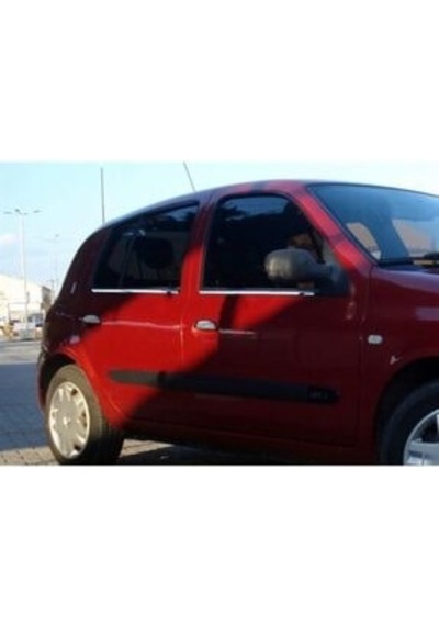 Ebal Otomotiv Renault Clio 2 HB Krom Cam Çıtası 4 prç. 1999 Üzeri P. Çelik