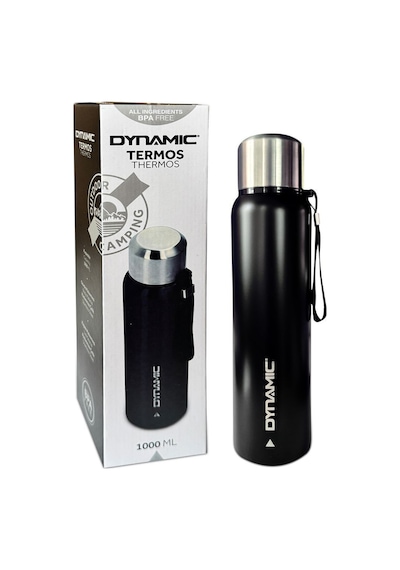 Dynamic Paslanmaz Çelik Termos 1 Lt Siyah