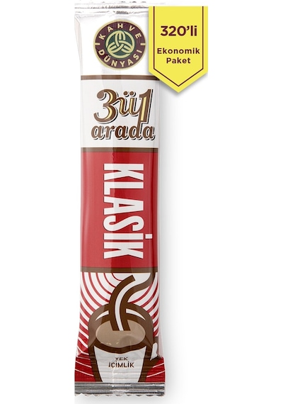 Kahve Dünyası 3'ü 1 Arada Klasik Kahve 320 x 18 G
