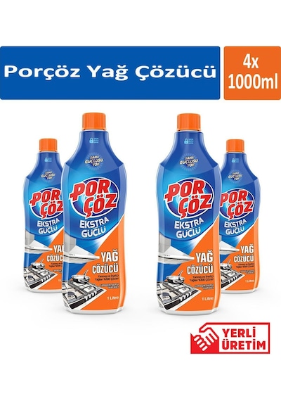 Porçöz Yağ Çözücü 4 x 1 L