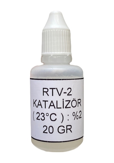 RTV-2 10 Shore 1kg Kalıp Silikonu +  20gr Katalizör