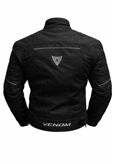 Venom Dynamic 4 Mevsim Ce Korumalı Siyah Motorcu Montu