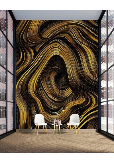 3d İllustrayon Derinlik Poster Duvar Kağıdı Renkli