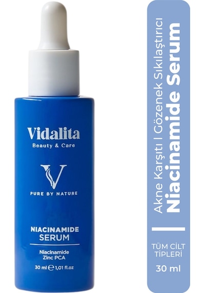 Vidalita %10 Niacinamide + Zinc Pca Dengeleyici Cilt Bakım Serumu 30 ML