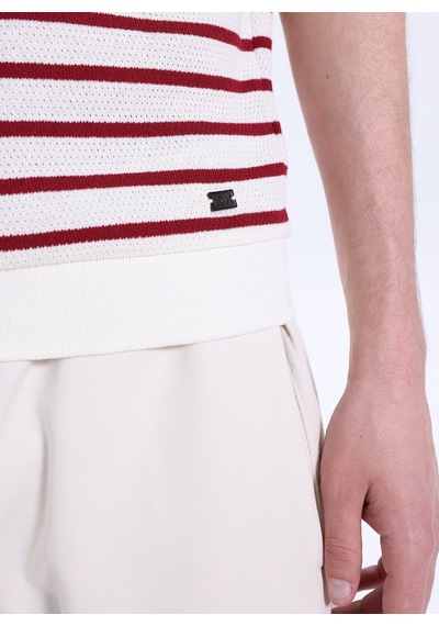 Discovery Expedition Beyaz - Kırmızı Erkek Relaxed Fit Gömlek D6sm-gml3831 Bordo