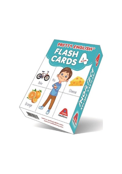 4.Sınıf Pretty English Flash Cards - İngilizce Kelime Kartları