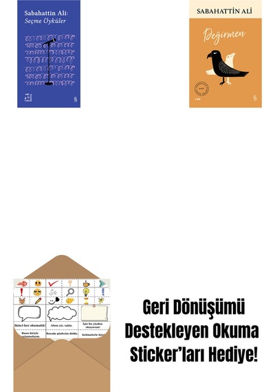 Everest Açıkhava 1 - Sabahattin Ali Seçme Öyküler + Değirmen + Okuma Sticker'ları