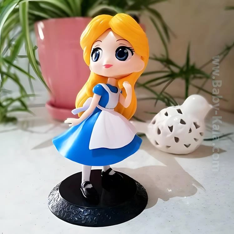 Harikalar Diyarında Alice Anime Karakter Figür Oyuncak Dekoratif Biblo Bebek 15 Cm. Genç Odası Süsü Prenses