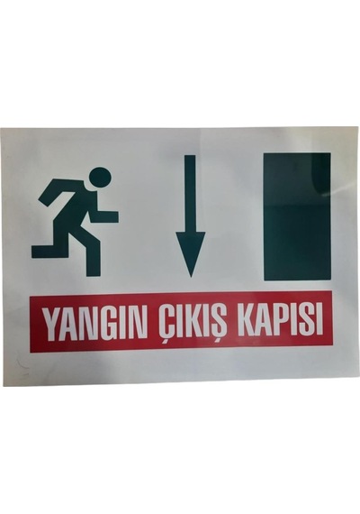 Uyarı Levhası Yangın Çıkış Kapısı "883"