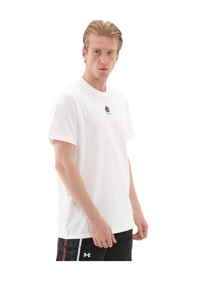 A1387107-100 Under Armour Curry Hvyweight Logo Tee Erkek T-shirt Beyaz A1387107-100 Beyaz