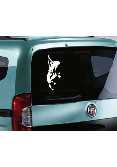 Kurt Silüeti Oto Sticker Arka Cam
