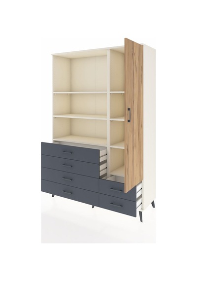 Hyperion Dolap 7 Raflı 6 Çekmeceli Tek Kapaklı 132x44x195 Aytaşı-çam/antrasit Atlas Çam/antrasıt Hyperion Dolap 7 Raflı 6 Çekmeceli Tek Kapaklı 132x44x195 Aytaşı-çam/antrasit Atlas Çam/antrasıt