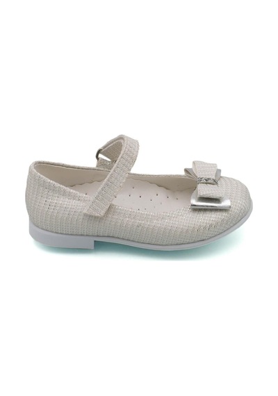 Sermoda Fiyonk Taş Detay Bebek Babet Sim Beyaz