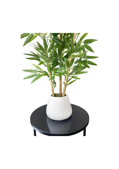140 Cm Yapay Bambu Spiral Beton Saksıda Diğer