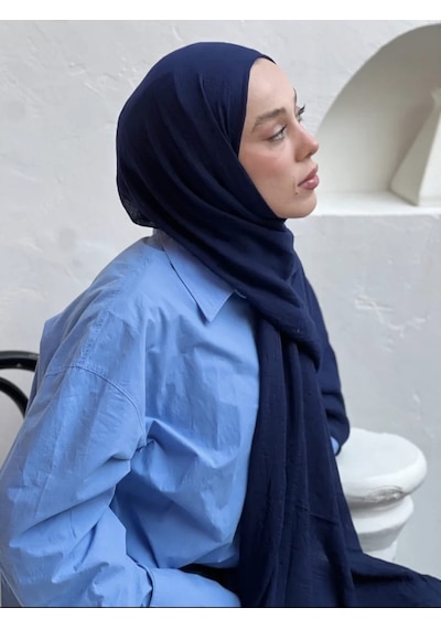 Modakaşmir Aminenesil Lacivert Bambu Şal