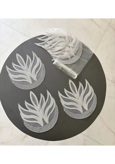 6'lı Dantel Kahve Sunumluğu 15x15 Cm Asorti Desenli Türk Kahvesi Seti Cekıtgsıj3jfhtasxdx Diğer