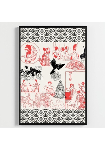 Besay Retro Vintage Duvar Posteri-klasik Sanat-estetik Dekoratif A2 Çerçevesiz