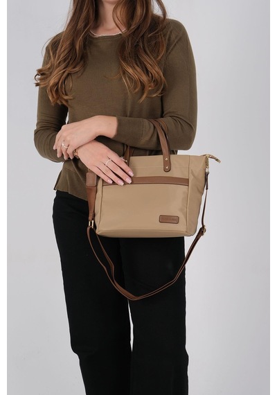 Silver Polo Sp1214 Kadın El Çantası Saten Vizon-camel