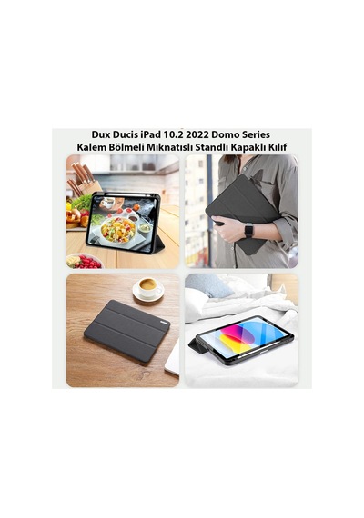 Dux Ducis Apple Uyumlu iPad 10.9 2022 Kılıf Domo Series Kalem Bölmeli Mıknatıslı Standlı K - Hs08377049-8 Siyah Arka Kapak Dux Ducis Apple Uyumlu iPad 10.9 2022 Kılıf Domo Series Kalem Bölmeli Mıknatıslı Standlı K - Hs08377049-8 Siyah Arka Kapak