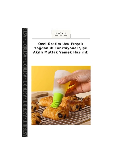 Özel Üretim Ucu Fırçalı Yağdanlık Fonksiyonel Şişe Akıllı Mutfak Yemek Hazırlık