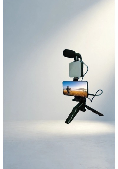 Kompakt Video Yapım Kiti Mini Tripod Ve Led Işık - 4992 -