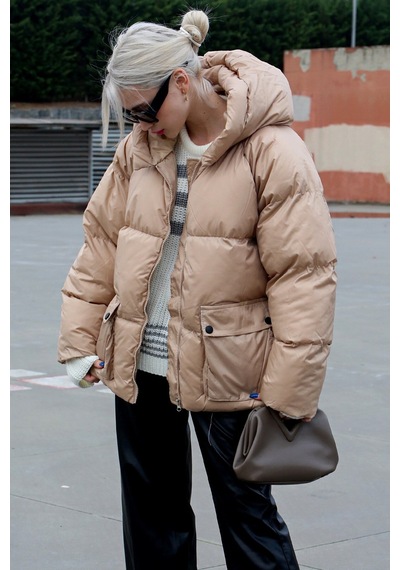Madmext Bej Oversize Cepli Mont Mg1358-bej Bej