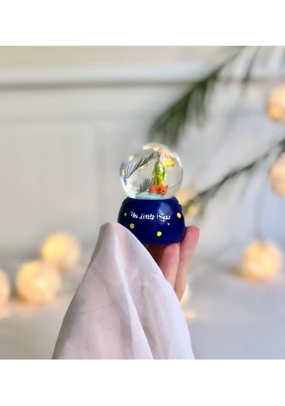 Mini Boy Küçük Prens Kar Küresi Işıklı 6.5 Cm Dekoratif Hediyelik Genel