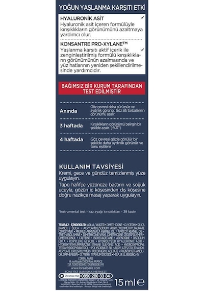 L'Oreal Paris Revitalift Lazer X3  Göz Bakım Kremi 15 ML