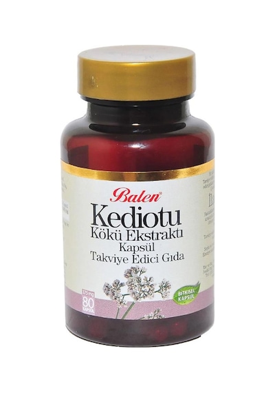 Balen Kediotu Kökü Ekstraktı Kapsülü 375 MG x 80 Adet Kedi Otu