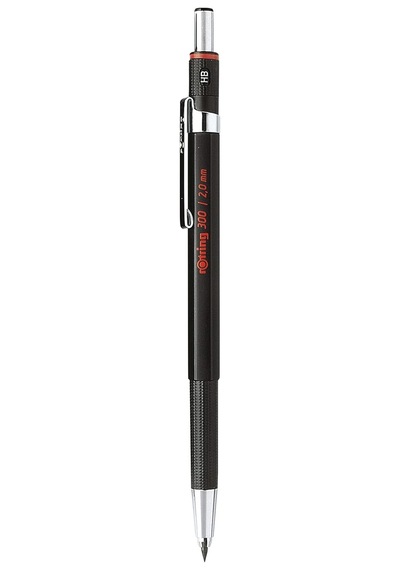 300 Mekanik Kurşun Kalem, 2,0 Mm, Siyah Genel
