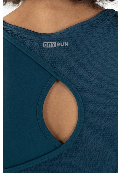 Maraton Active Slimfit Kadın Atlet Yaka Kolsuz Fitness Turkuaz Bra 21972-Turkuaz