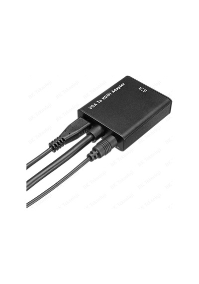 VGA to HDMI Çevirici Dönüştürücü Adaptör Ses Destekli
