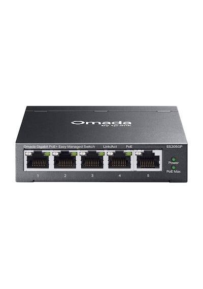 Tp-lınk Omada 5port 65w 4port Poe Gigabit Yönetilebilir Switch Es205gp