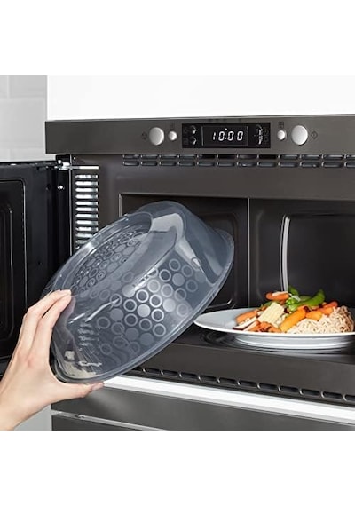 "prickig" Mikrodalga Kapağı, 26 Cm Çap, 701.860.90, Mavi, 10"l, 10"w, 4" Y