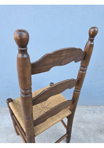 Vintage Masif Ahşap Sandalye 1 Adet Ac05 Çok Renkli