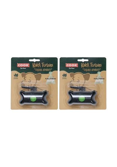 Cook Kaka Torbası Taşıma Aparatı, 30'lu Kaka Torbası Hediye 2li Paket