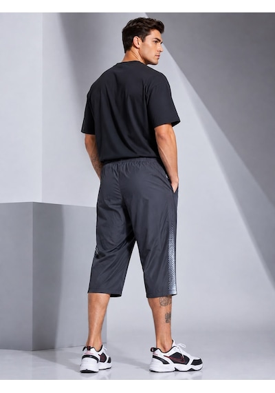 Tryon Dakota Polyester Kumaş Erkek Siyah Spor Kapri