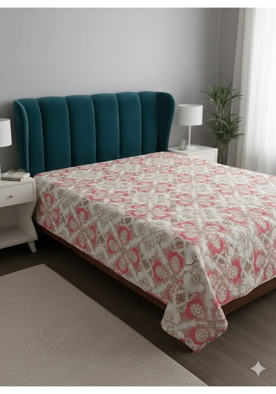 Pamuklu Yatak Örtüsü , Pike , Çok Amaçlı Örtü , Lüx , 1.kalite ,çift Kişilik Somon