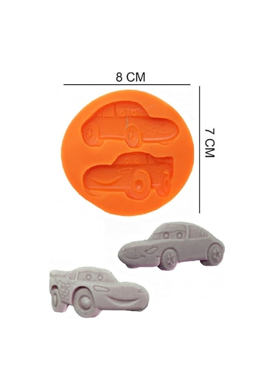 Cars Arabalar Silikon Şeker Hamuru, Sabun, Mum Kalıp