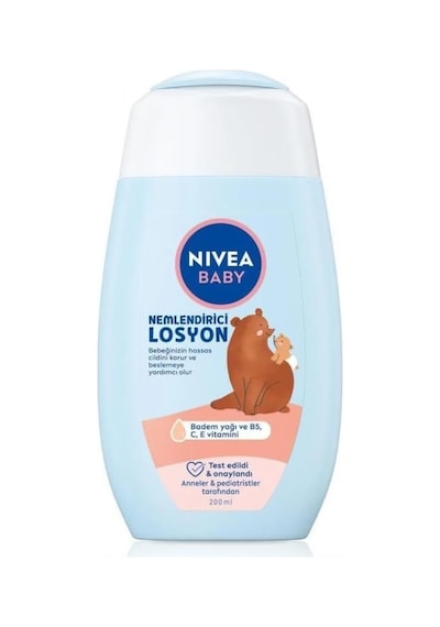 Baby Bebek Nemlendirici Losyon 200 Ml, Hassas Cilt, Badem Yağı Ve B5,c,e Vitamini