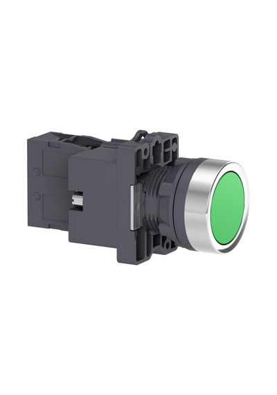 Schneider Electric Xa2ew33b1 Yeşil Işıklı Yaylı Buton- 22 24v Ac