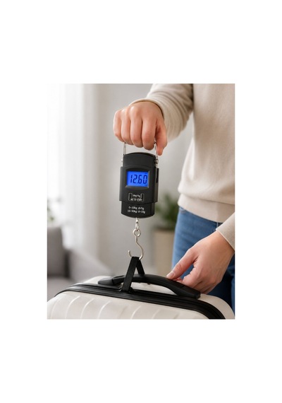 Dijital El Kantarı 50 Kg Hassas Lcd Ekranlı Bagaj Tartısı - Hs08374531-8833 Kırmızı