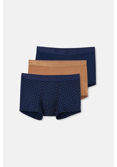 Dagi Erkek Açık Kahve Lacivert 3'lü Desenli Micro Modal Boxer- 4210al Lacivert - Kahverengi Dagi Erkek Açık Kahve Lacivert 3'lü Desenli Micro Modal Boxer- 4210al Lacivert - Kahverengi