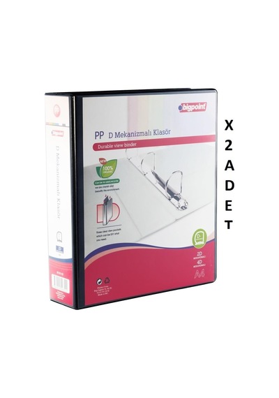 Bigpoint 2d Mekanizmalı Klasör 7 Cm Siyah X 2 Adet Karışık