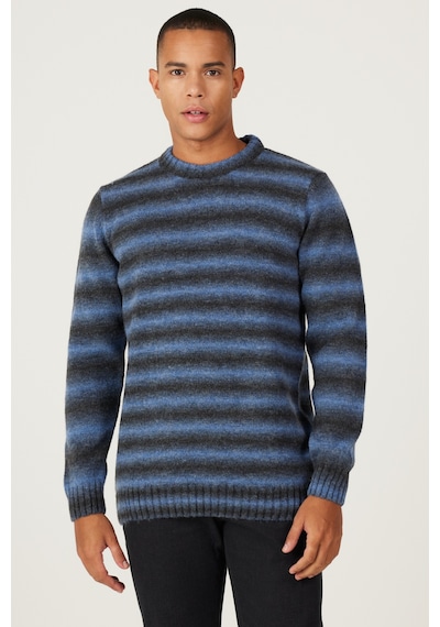 AC&Co / Altınyıldız Classics Erkek Antrasıt-saks Standart Fit Normal Kesim Bisiklet Yaka Triko Kazak Antrasit - Saks AC&Co / Altınyıldız Classics Erkek Antrasıt-saks Standart Fit Normal Kesim Bisiklet Yaka Triko Kazak Antrasit - Saks